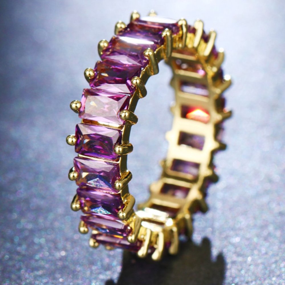 🔥$5 ** New 2024** Purple Gemstone Rings